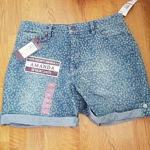 Denim shorts size 14